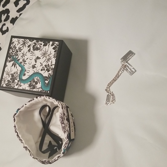 Women's Authentic Gucci Tag Bracelet 8mm 925 Sterling Silver - Picture 6 of 8